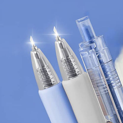16Pcs Gyro Cut Hobby Knife Utility Carving Tools Kit Paper Cutter Pen Hobby Knife Set for Cutting Vinyl, Paper and Diamond Paintings - color: 4pcs