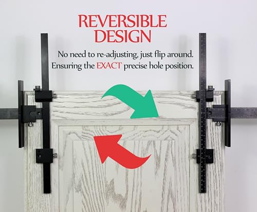 Basic Black Aluminum Alloy Cabinet Hardware Jig for Effortless Handles, Pulls, Knobs, and Hinge Installations, Hand Calibrated, Upgrade Your Cabinet Installation Game with Precision