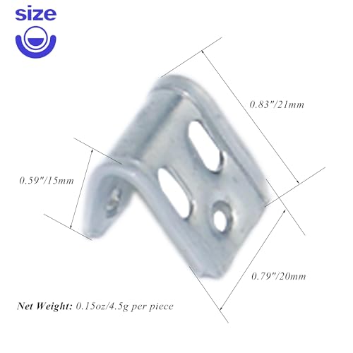 48 PCS Sofa Couch Spring Clips Furniture Upholstery Repair Kit, Ek Clips S Clip Spring Fasteners for Chair Couch Sofa Replacement Parts, 5 Holes, 7.9"x8.6" - size: 7.9"x8.6"-48PCS(NoScrews)