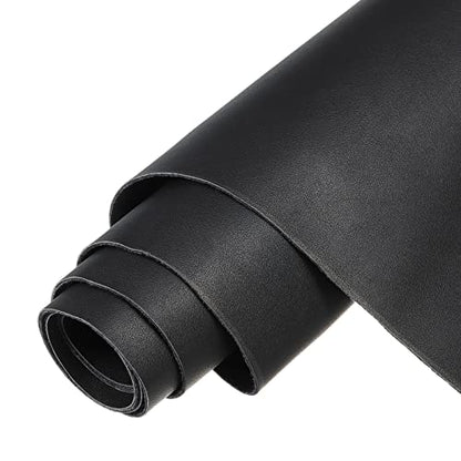 PATIKIL PU Faux Leather Fabric Nappa Grain 2 Yards Length 72"x54"x0.05" Soft Synthetic Leather Material Sheets 1.2mm Thick for Bags DIY Crafts, Black - color: Black, size: 54"x72"x0.05"