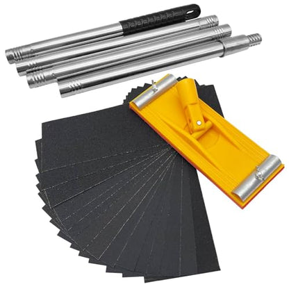 Pole Sander for Drywall, Hand Sanding Pole with Extension Handle - size: Pole Sander Set