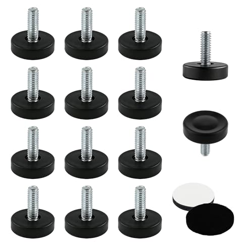 BDS-Home 28pcs 1/4" Thread Furniture Leveling Feet with PP Base - color: No Screws