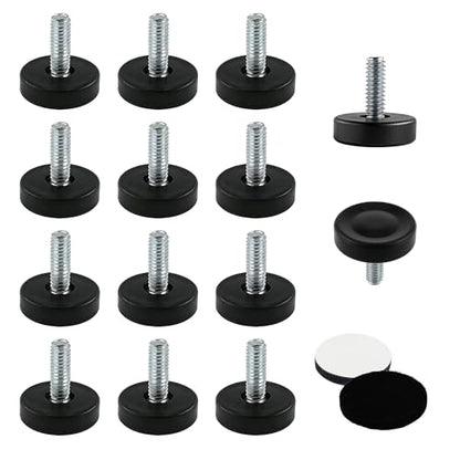 BDS-Home 28pcs 1/4" Thread Furniture Leveling Feet with PP Base - color: No Screws