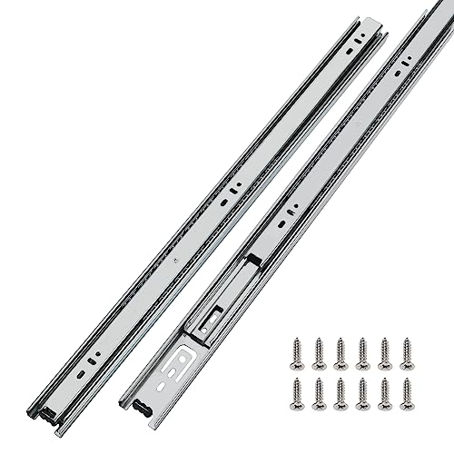 Homdiy 18 Inch Heavy Duty Drawer Slides Side Mount 100 LB Capacity, 1 Pair - size: 18 Inch