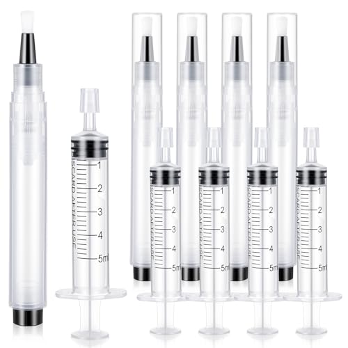 10 Pcs Refillable Paint Touch Up Pen Set Empty Refillable Paint Brush Reusable Wall Touchup Pen Multi-Surface Repair Tool Brushes for Home Furniture Wood Cabinets Windows DIY Crafts Projects Supplies