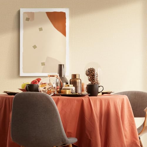 WADILE Grasscloth Peel and Stick Wallpaper 15.7in x 78.7in, Textured Contact Paper for Cabinets, Faux Linen Wall Paper Pull and Stick, Fabric Vinyl Wallpaper Self Adhesive Beige - color: Beige, size: 15.7" x 78.7"