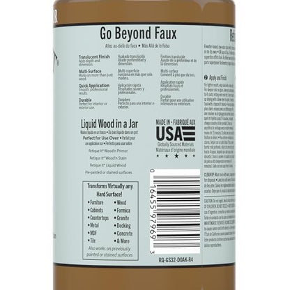 Water-Based Gel Stains by Retique It (32oz Stain, 25 Dark Oak) - color: 25 Dark Oak, size: 32oz Stain