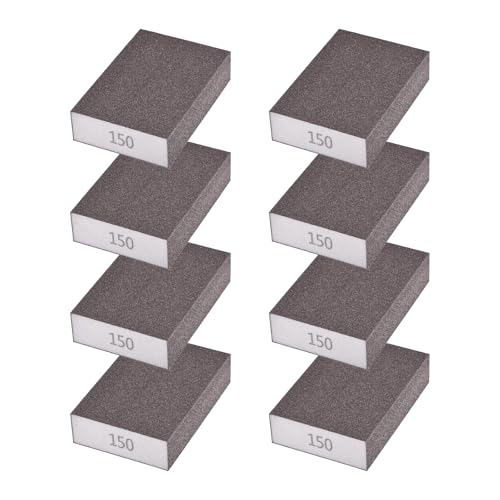 8Pcs 150Grit Sanding Sponges, Wet Dry Sanding Blocks - size: 150Grit
