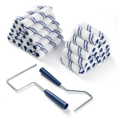 Microfiber Paint Roller, 3/8" Nap, 4 and 6 Inch, 40 Pack - size: 4&6 Inch Paint Roller Kit, 40 Pack