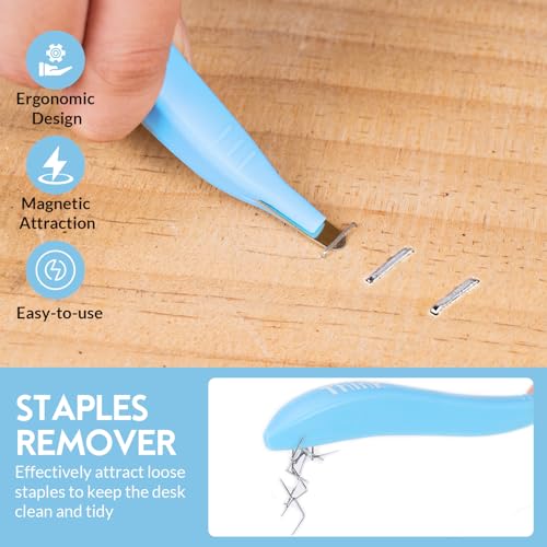 THINKWORK Light Duty Staple Gun - Upholstery Staple Gun for Wood - color: Blue