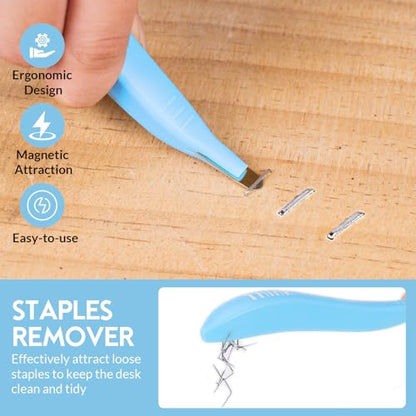 THINKWORK Light Duty Staple Gun - Upholstery Staple Gun for Wood - color: Blue