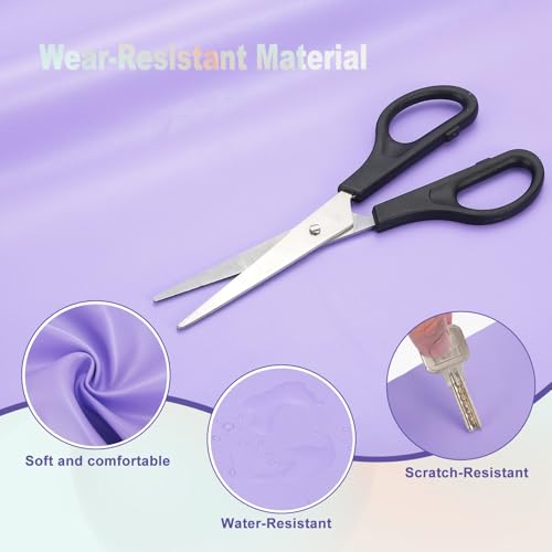 PATIKIL PU Faux Leather Fabric Nappa Grain 0.4 Yards Length 54"x14"x0.04" Soft Synthetic Leather Material Sheets 1mm Thick for Bags DIY Crafts, Light Purple - color: Light Purple, size: 54"x14"x0.04"