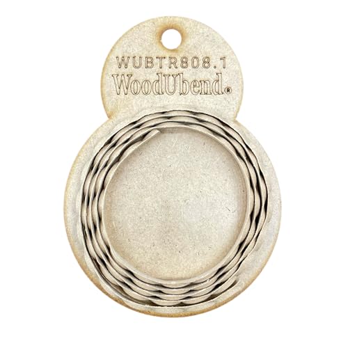 WoodUBend Trim TR808.1 100x0.8cm Heat Bendable & Flexible Wood Trims - DIY Craft, Furniture & Home Decor - Easy to Apply & Paint - Versatile, Reusable & Durable - size: TR808.1