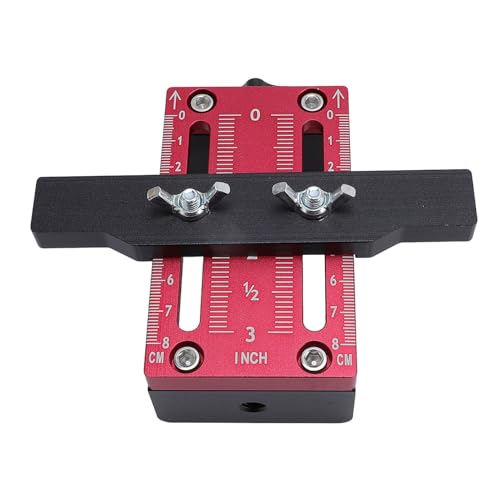 lyrlody Cabinet Hardware Jig Tool, Cabinet Handle Jig, Adjustable Drill Guide Template Tool for Installation of Door Drawer Front Knobs Handles and Pulls