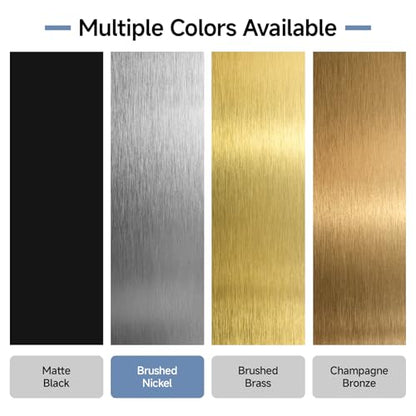 Estmoon 30 Pack 5 Inch Brushed Nickel Cabinet Pulls - Silver Cabinet Handles Modern Square Kitchen Handles for Dresser Drawers Cabinets Hardware, 5" Hole Centers(128 mm) - color: Brushed Nickel