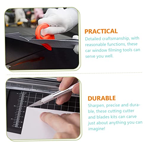1Set Kit Vinyl Film Installation Tools for Window Tinting Ergonomic Design Durable Blades for DIY and Professional Use Includes Squeegees and Scrapers