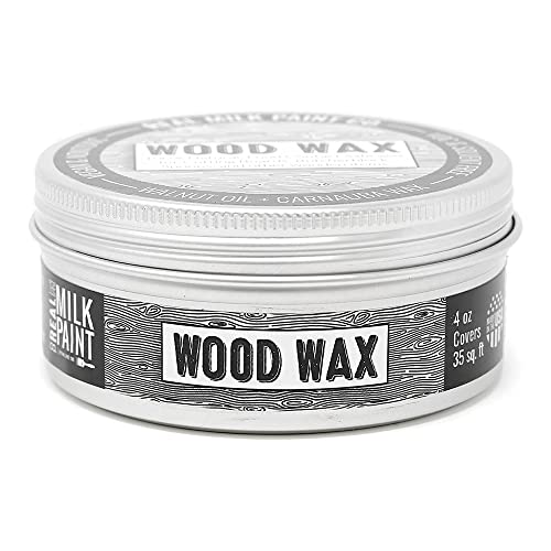 Real Milk Paint, Wood Wax for Finishing, Unfinished Furniture, Cutting Boards, Butcher Blocks, Food Grade, Vegan, 4 oz - size: 4 Ounce (Pack of 1)