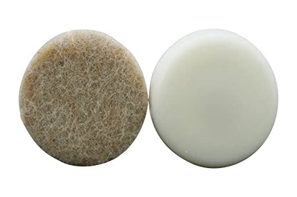 Shepherd Hardware 9955 1-1/8-Inch Nail On Furniture Glides with Felt Pads, Beige, 8-Pack