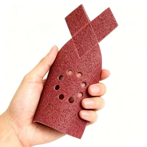 50pcs Large Mouse Detail Sander Sandpaper 8 Holes Hook and Loop Sander Pads for Black and Decker KA220G KA230 Mega Mouse Cyclon Sandstorm Craftsman Sanding Sheets Assortment 40 60 80 100 120 Grit - style: 50pcs 40,60,80,100,120 Grit