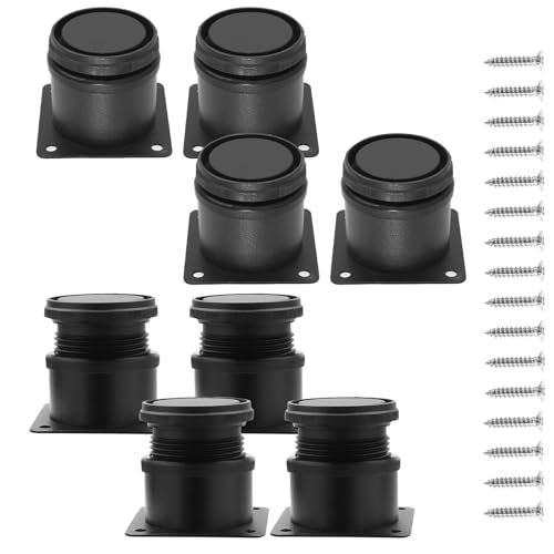 2 Inch Adjustable Furniture Legs, Set of 8, 50x50mm - size: 2 Inch / 50mm(8Pcs)