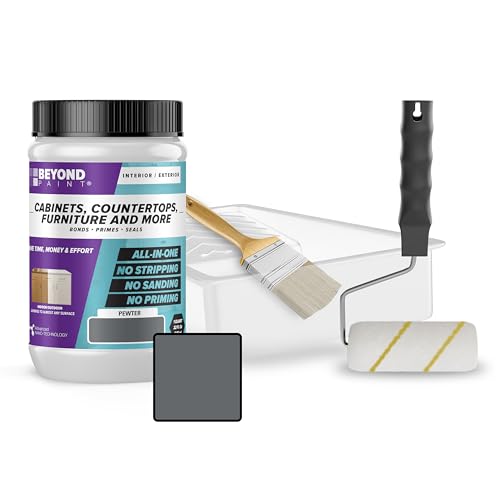 BEYOND PAINT Furniture, Cabinets and More All-in-One Refinishing Kit/Color- Pewter - color: Pewter