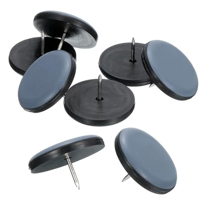 uxcell 8Pcs Nail on Furniture Sliders, 1-1/2"(38mm) Round Furniture Glides Sliders, Chair Furniture Glides Pads, Chair Leg Protector Pads Furniture Pads for Sofas, Cabinets, Light Blue - size: 1-1/2"