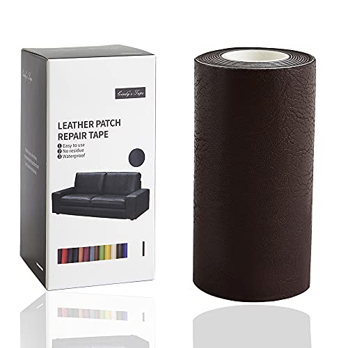 Leather Repair Tape Patch kit Retro Coffee Heavy Duty,4x60 inch Self Adhesive Patch for Couch,Sofa,Car Seat,Furniture, Drivers Seat,Computer Chair First Aid Vinyl Repair kit - color: Retro Coffee, size: 4*60 inch