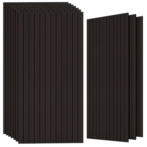 TO-TH Sound Proofing Wall Panels Decorative Acoustic Panel 10 Pack, Ebony - color: Ebony, size: 10 pcs - 47.2'' * 23.6''