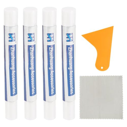 uxcell 4Pcs Wood Filler Sticks,Wood Repair Kit,White - color: White