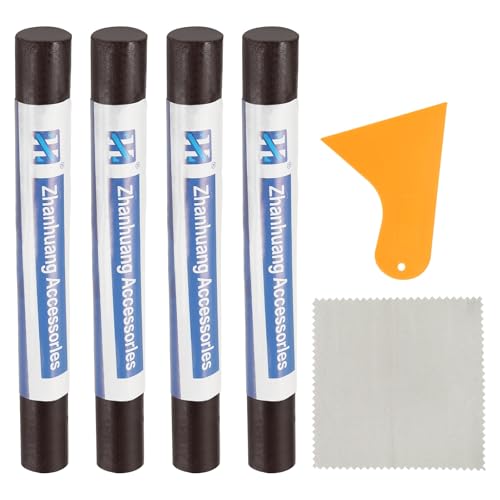 uxcell 4Pcs Wood Filler Sticks,Wood Repair Kit,Espresso Brown - color: Espresso Brown