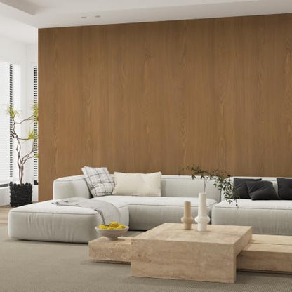 Extra Wide Brown Wood Peel and Stick Contact Paper for Cabinets - color: Brown, size: 48" x 118"