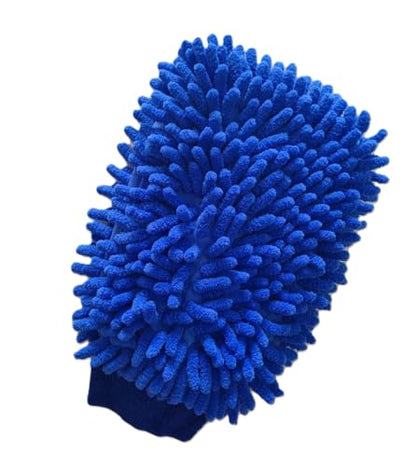House Cleaning and Car Washing Gloves, Home Dusting Microfiber Mitts, Wash Clean Polish Faster (2-Pack, Pink/Blue) - color: Pink/Blue