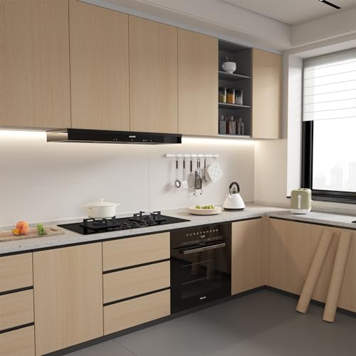 Haimin Wallpaper 24" x 393" Wood Contact Paper Peel and Stick Vinyl Roll - color: Yellow (01)
