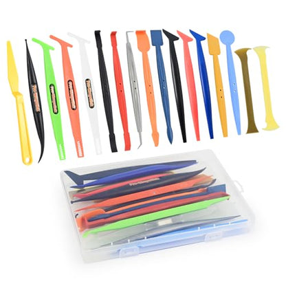 EHDIS Window Tinting Tool Kit: 7pcs Magnetic Vinyl Wrap Micro Stick Squeegee, 3pcs Hardness Squeegee, 2pcs PPF Tool for Car Vinyl Film Application