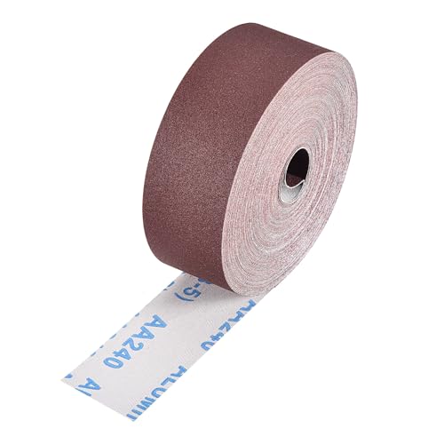 Sandpaper Roll 2Inch 79FT 240Grit Aluminum Oxide Emery Cloth Roll - size: 2 Inch x 79 Feet 240 Grits