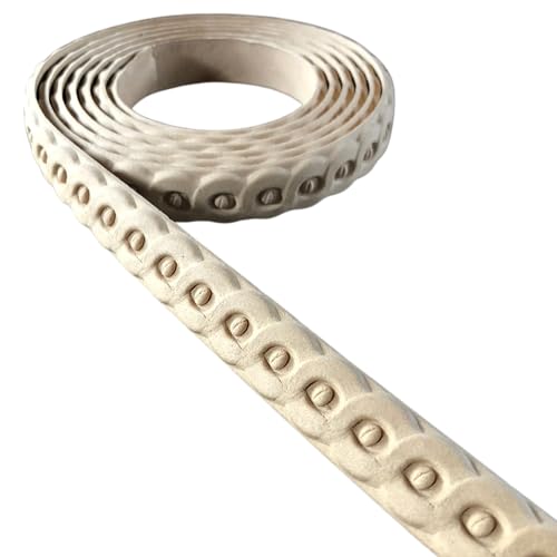 WoodUBend Pack of Two Trims TR720 208x1.8cm Heat Bendable & Flexible Wood Trims - DIY Craft, Furniture & Home Decor - Easy to Apply & Paint - Versatile, Reusable & Durable - size: Pack of 2 (208x1.8cm)