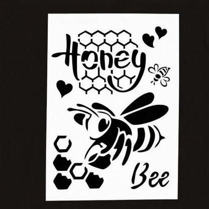 TIAMECH A4 Reusable Honey Bee Stencil for Painting - color: Honey Bee