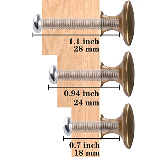 20 Pack Red Bronze Kitchen Cabinet Knobs Round Drawer Pulls - color: Red Bronze
