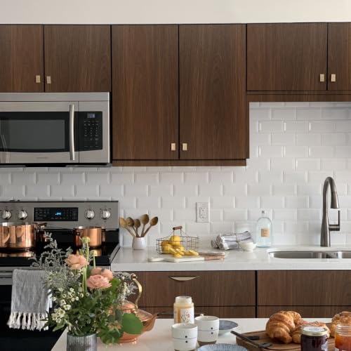 Arthome Cherry Wood Contact Paper Peel and Stick Wallpaper 16.5" x120" - color: Cherry Wood, size: 16.5" x 120"