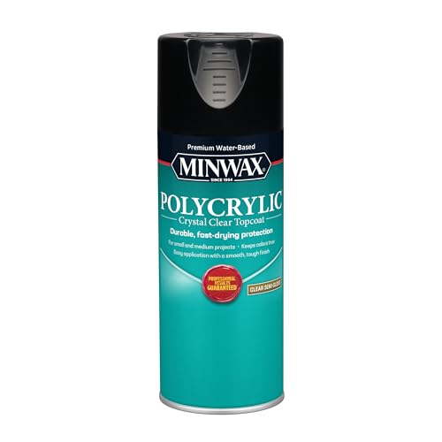 Minwax Polycrylic Protective Finish, Clear Semi-Gloss, Clear, 11.5 oz