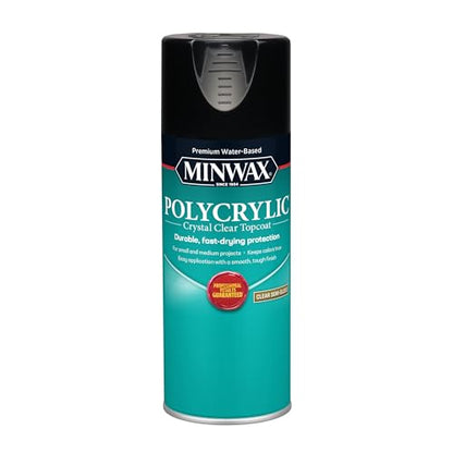 Minwax Polycrylic Protective Finish, Clear Semi-Gloss, Clear, 11.5 oz