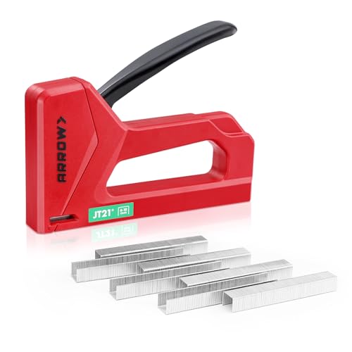 Arrow Light Duty Staple Gun Kit with 1000 JT21 Staples
