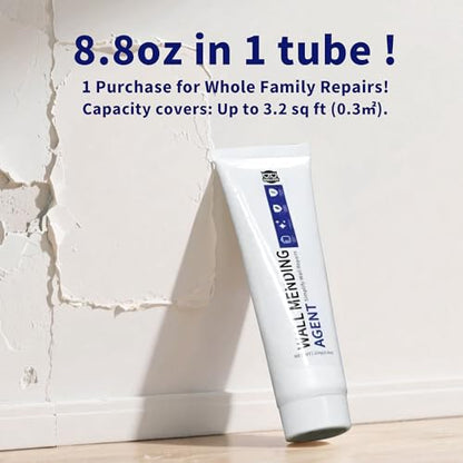 Breliter Drywall Repair Kit - 8.8oz Wall Repair Paste Tube, White