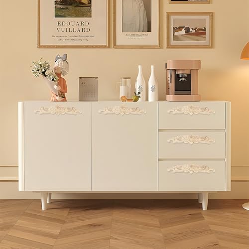 Antrader 4Pcs Wooden Carved Appliques Onlays for DIY Furniture,7.87x1.97in - style: Style 2