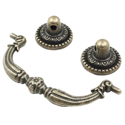 8 Pack 2.75" Hole Center Bail Pull Antique Bronze Drawer Handle - color: Antique Bronze(8 PCS), size: 2.75 Inch