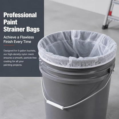 Sukh 10pcs Paint Strainer Bag - 5 Gallon Paint Filter Mesh Strainer