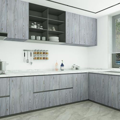 Purple Wood Contact Paper Peel and Stick Wood Grain Wallpaper 15.7"x196" - color: Purple, size: 15.7" x 196.8"