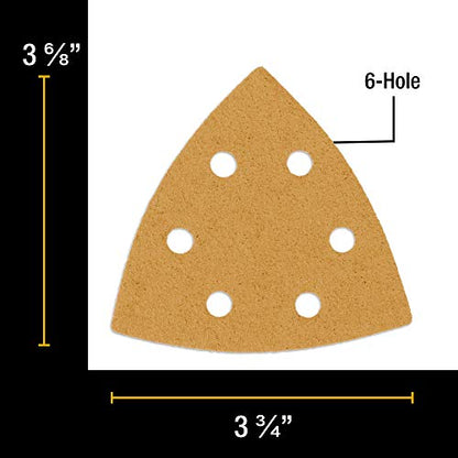 Dura-Gold Premium Triangle Mouse Sanding Sheets Variety Pack - 60, 80, 120, - size: Variety Grit