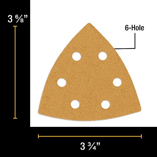 Dura-Gold Premium Triangle Mouse Sanding Sheets - 60 Grit (Box of 24) - 6 - size: 60-Grit
