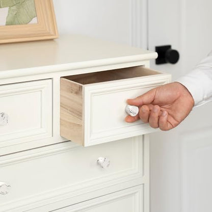 homdiy 15 Pack White Marble Cabinet Knobs White Drawer Knobs - color: White Marble